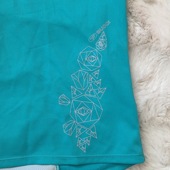 Bike/cycling top, aqua color by Sugoi, size M - Picture 2 of 7